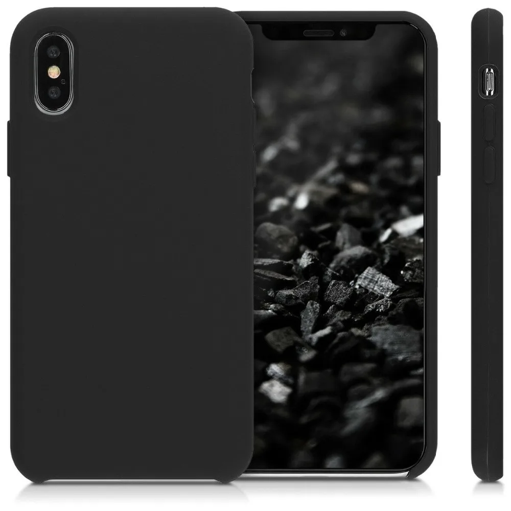 Роскошный черный мягкий силиконовый чехол для телефона из ТПУ iPhone MAX XS XR X10 5 5S 5SE 6 6S