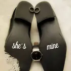 She's Mine наклейка для обуви свадебные украшения для невесты и жениха свадебные аксессуары Новинка наклейки с изображением обуви Decor XL14
