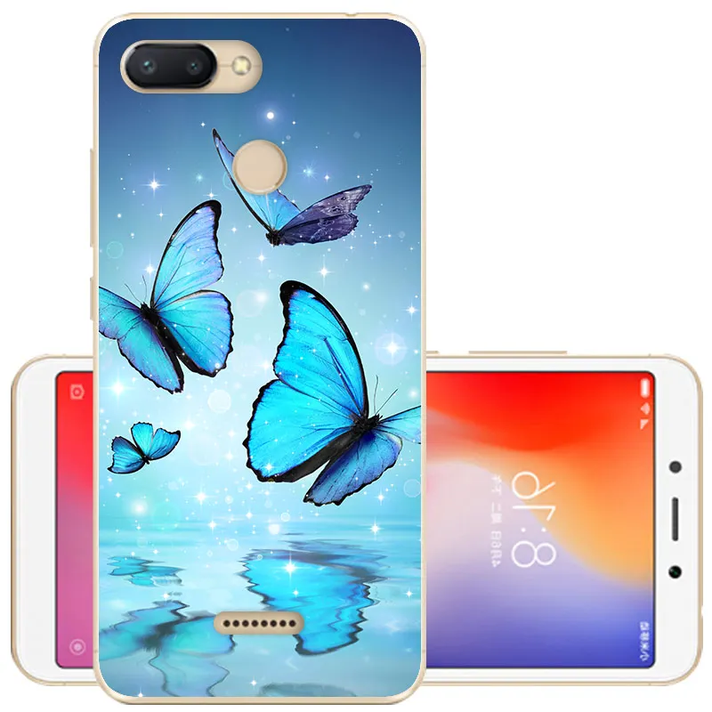 5,4" для Xiaomi Redmi 6 6A чехол для телефона мягкий силиконовый чехол для Redmi 6A TPU Защитный чехол для Xiaomi Redmi 6 A Redmi6 задняя крышка