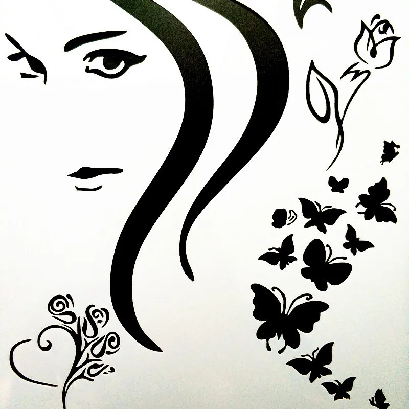 Бесплатная доставка A4 Размеры DIY Craft Для женщин и бабочка дизайн арт трафарет для