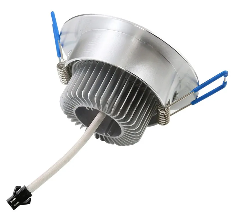 Серебряный корпус 9 Вт 3x3 светодиодный встраиваемый светильник высокой мощности