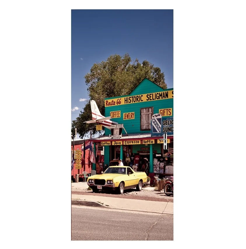 Кантри бар двери наклейки 3D обои спальня гостиная плакат с изображением росписи