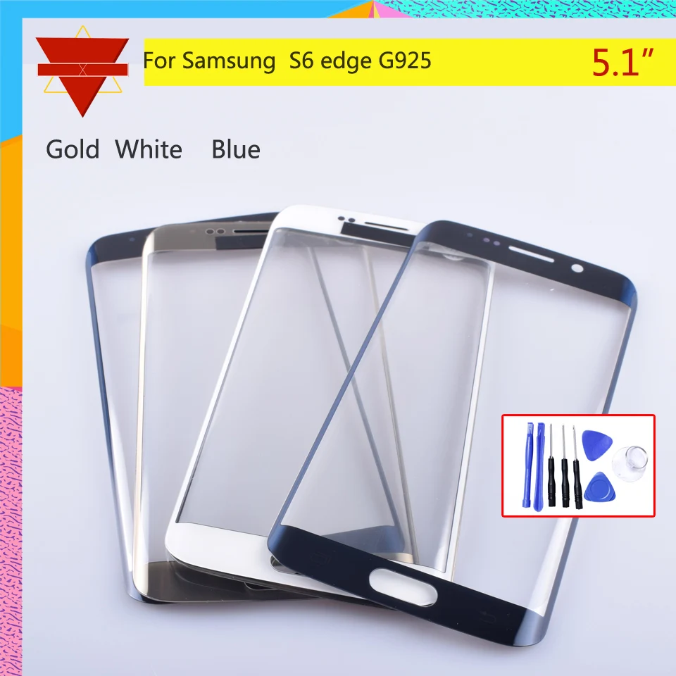 Для Samsung Galaxy S6 edge G925 SM G925V G925P G925F G9250 сенсорный экран передняя стеклянная панель