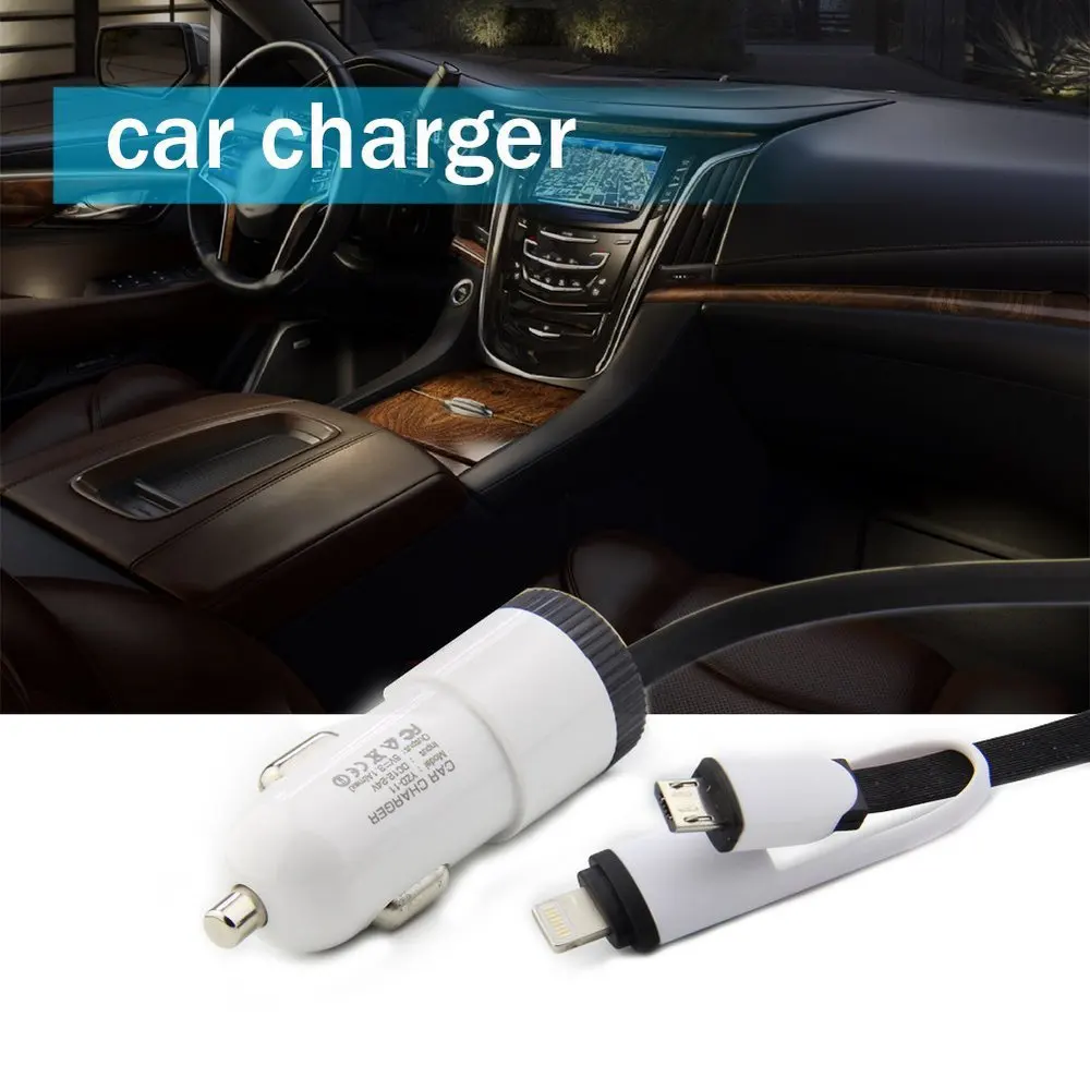 2017 Новый автомобильный аксессуар 5 В 2.1A 1A Dual USB Зарядное устройство для iPhone5 6 Nokia Sony