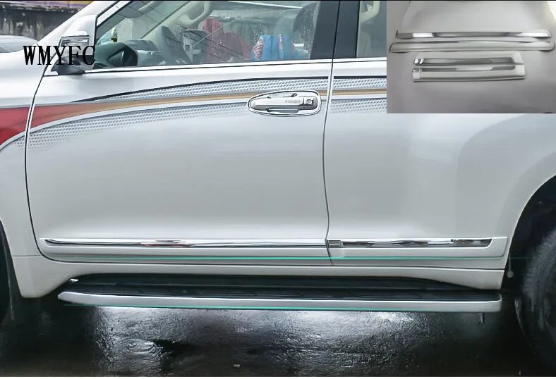 ABS хромированный корпус двери Боковая Отделка крышка литья для Toyota Prado J150 2014 2015 2016