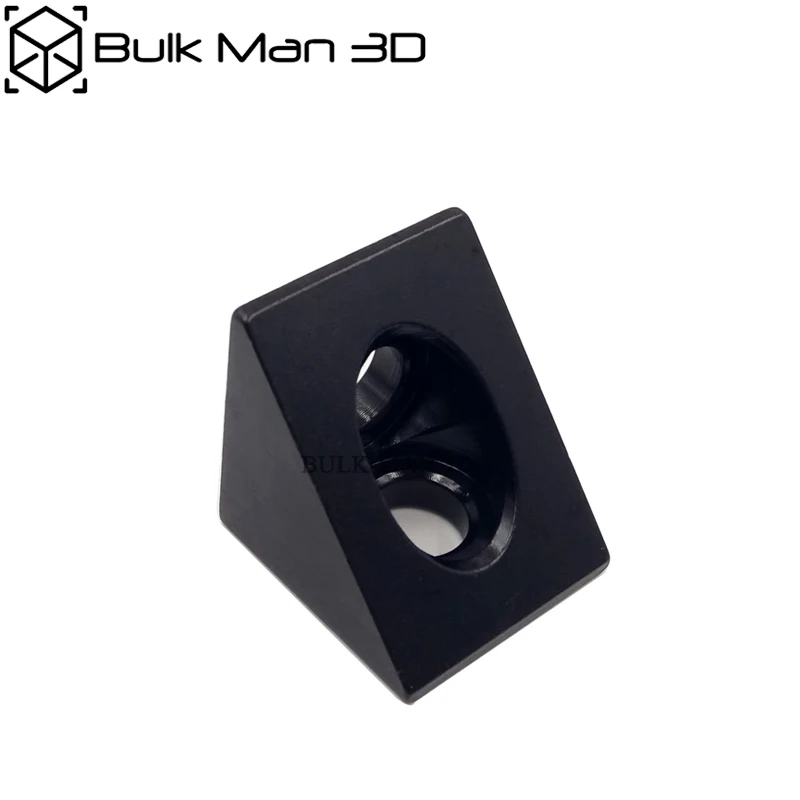 100pcs Black 90 degree Angle Corner Connector Bracket Fit 20mm Aluminum Profile extrusion CNC Router/3D Printer Parts