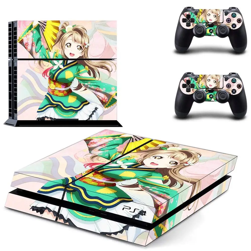 1 JIAYOLIVE Hatsune Miku Kawaii наклейка для PS4 наклейка для sony Playstation 4 консоль и 2 контроллера Защитная Наклейка - Цвет: 1