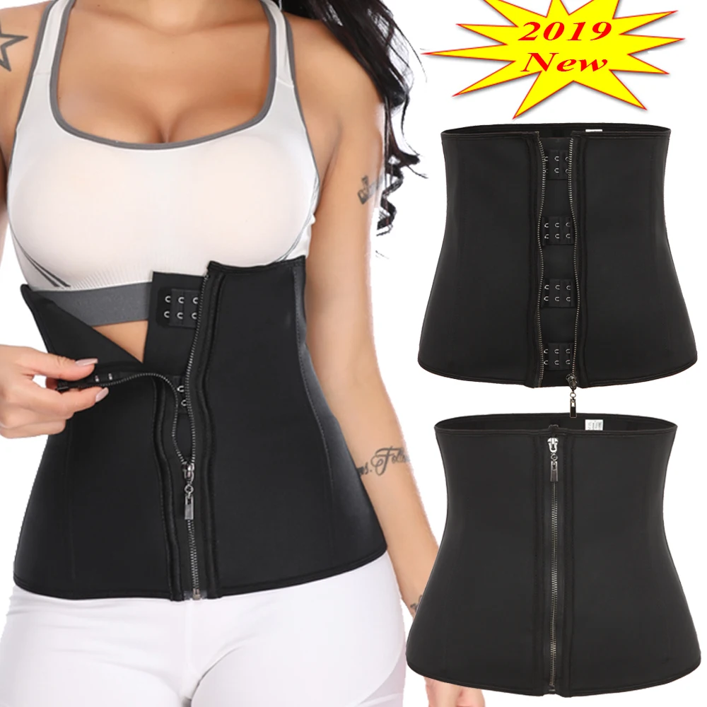 Латекс талии тренер Fajas Body Shaper Для женщин Фаха пояс для похудения живота Сталь Bones