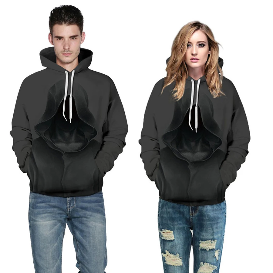 VOGRACE новая модная толстовка Мужская/Женская черная в масках Пиратская огненная