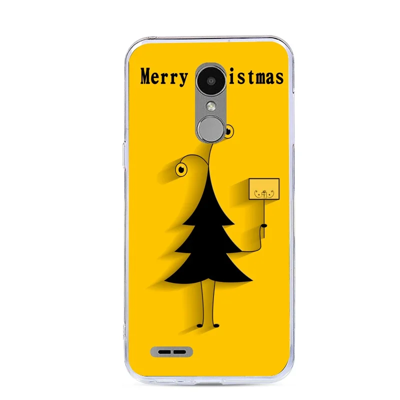 For LG K8 2018 K9 Cover Soft Silicone Cases TPU Back Phone Bags Painted Christmas Protective Covers |