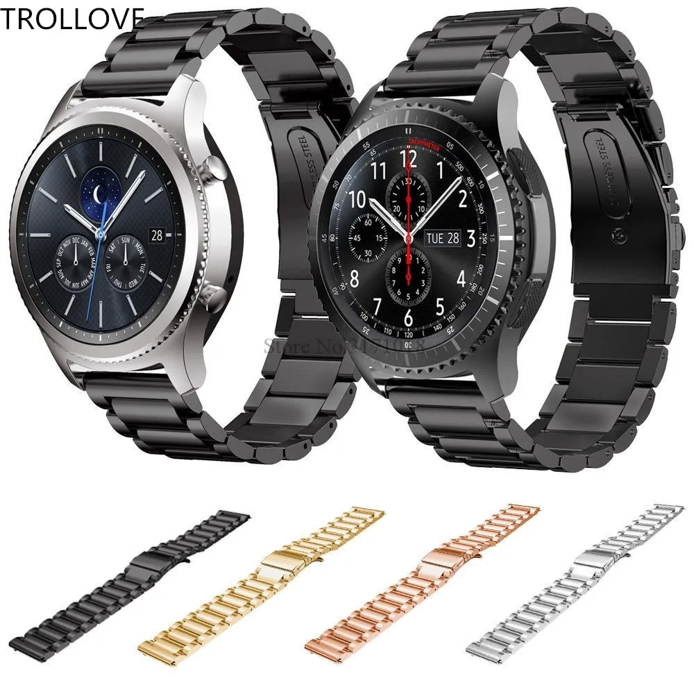 Ремешок для часов из нержавеющей стали Samsung Gear S3 Frontier ремешок 22 мм классические