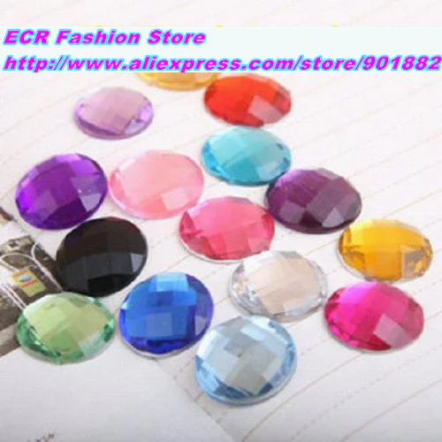 

16mm 220pcs/pack,11colors Mixed Round Acrylic Rhinestones,TAIWAN Acrylic crystal Flat Back Rhinestones,Jewelry accessories