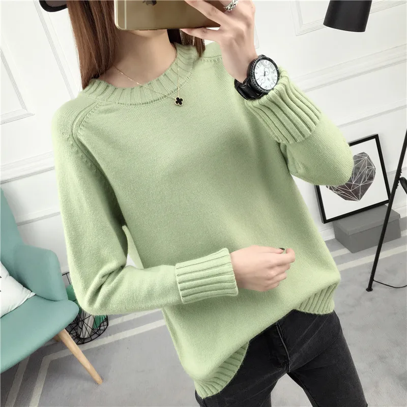 Women Pullover Sweater 2017 Winter New Brand Fashion Warm Pullovers High Quality Candy Colors pull femme Comfort Soft Wool top | Женская