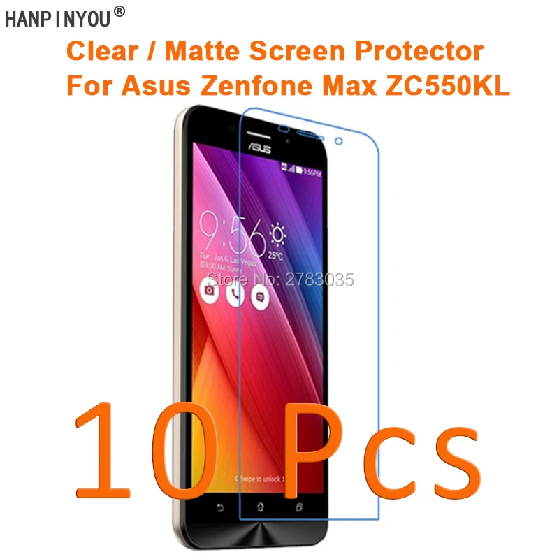 

10 шт./лот для Asus Zenfone Max ZC550KL 5,5 "HD Прозрачная/Антибликовая матовая защитная пленка для экрана