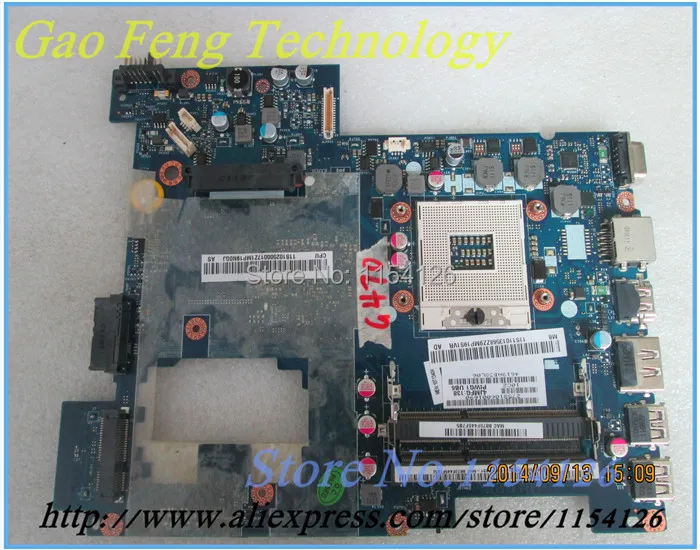 Материнская плата для ноутбука Lenovo G470 HM65, Встроенная DDR3 100% протестирована, ОК