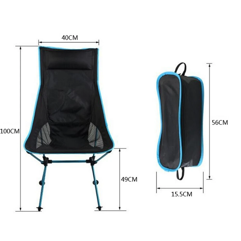 

Travel Outdoor Folding Chair Ultralight Superhard High Load Camping Chair Portable Beach Hiking Picnic Seat Fishing Tool