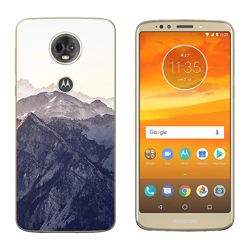 Мягкий силиконовый чехол из ТПУ для Motorola E5 Plus задняя крышка телефона 6 0 дюймов MOTO