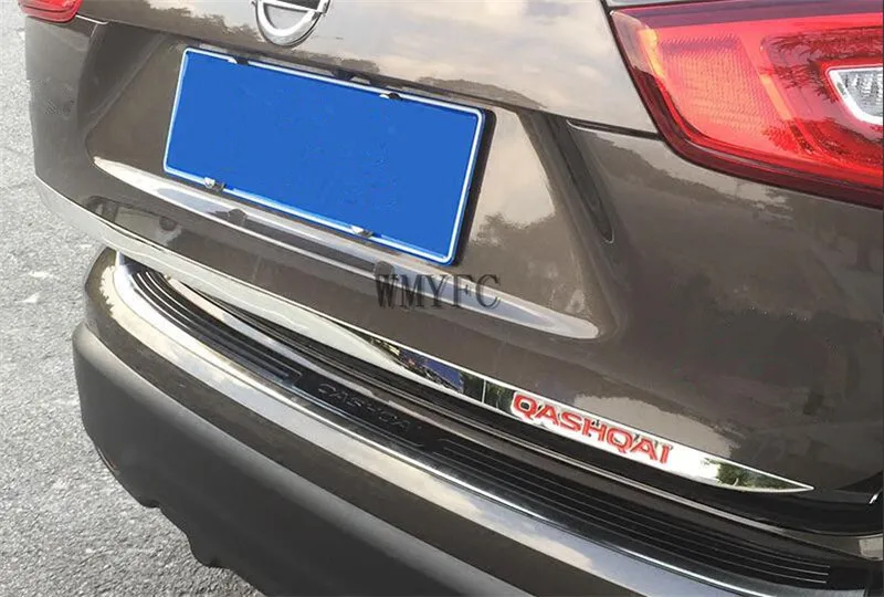 Подходит для Nissan Qashqai j11- наклейка на заднюю дверь из нержавеющей стали задняя дверь отделка автомобиля аксессуары для укладки