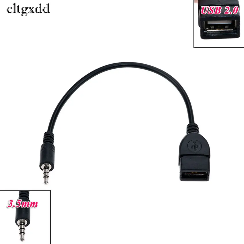 Cltgxdd 3 5 мм аудиоразъем AUX для USB 2 0 Тип A Женский Адаптер конвертера OTG HDMI