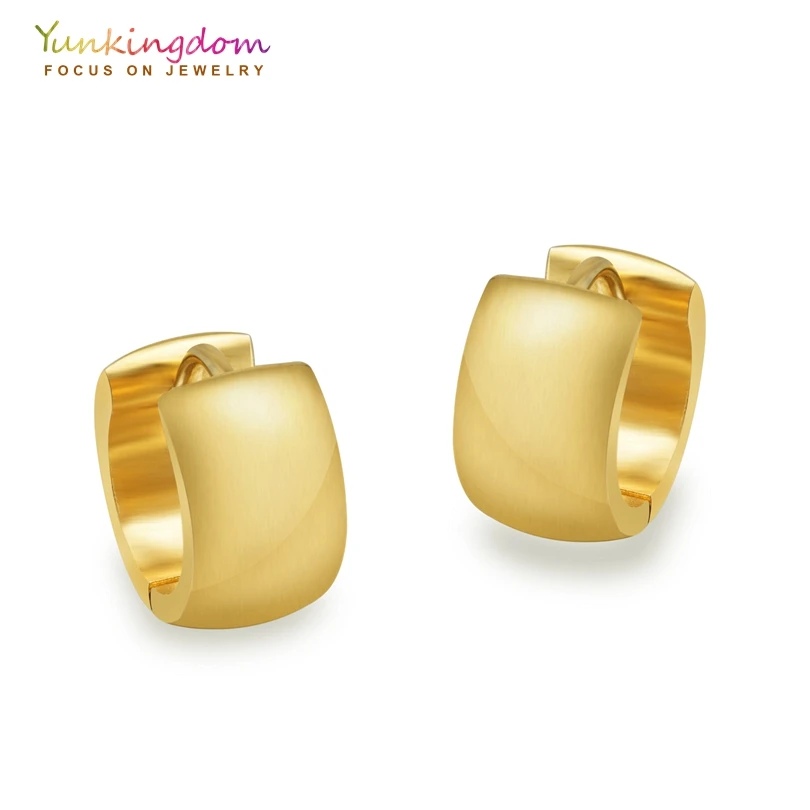 Бренд yunkingdom, женские серьги-кольца из нержавеющей стали 316L, серьги в стиле панк, круглые серьги UE0013