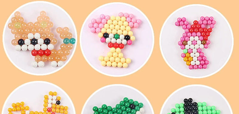 aquabeads Aqua DIY Магия бусы игрушки формы в виде животного рукой решений 3D головоломки Aqua детские развивающие игрушки для детей заклинание QB231 бусинами
