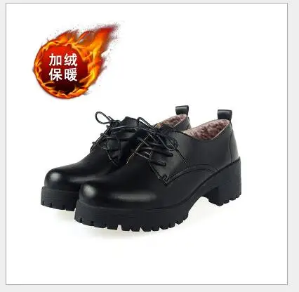 black wool boots Новинка года; женская обувь из натуральной кожи; повседневные женские туфли-оксфорды; туфли на плоской подошве; женские лоферы на шнуровке; zapatos mujer - Цвет: black wool boots