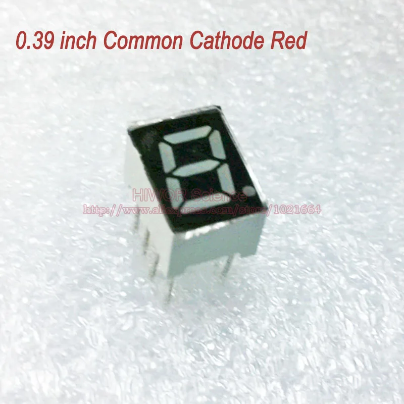 (10 шт./лот) 10 Pins 3911AR 0 39 дюйма 1 битная цифра 7 сегментный красный светодиодный