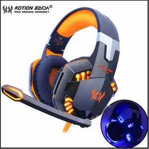 KOTION каждый Gaming Headset игра наушники глубокий бас стерео наушники с светодиодный свет микрофон для портативных ПК PS4 Xbox