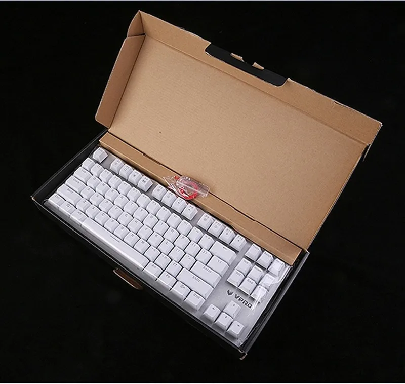 Rapoo механическая клавиатура V500 RGB светодиодный с подсветкой игровая клавиатура с полными клавишами программируемый анти-ореолы PC Gamer