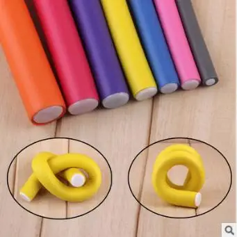 

DIY Multi Colore Mix Size Rubber Universal Bar Sleeping Beauty Magic Rollers No Hurt Hair Curlers Hair Care & Styling HA054