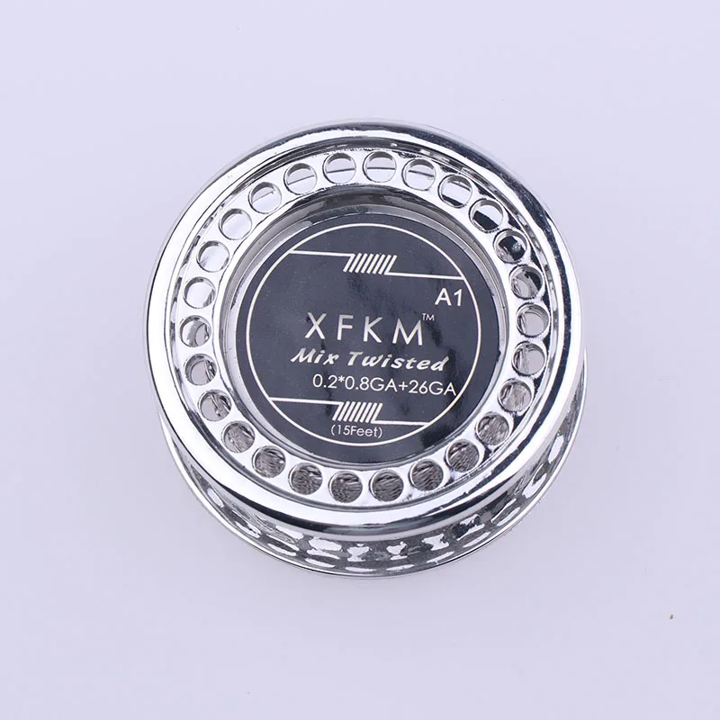 XFKM 5 м/рулон 0 2 * 0.8GA + 26GA mix скрученный провод Clapton для RDA RBA перестраиваемые