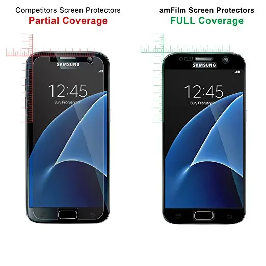 1 шт. закаленное стекло для Samsung Galaxy S7 полное покрытие Защита экрана 3D изогнутые