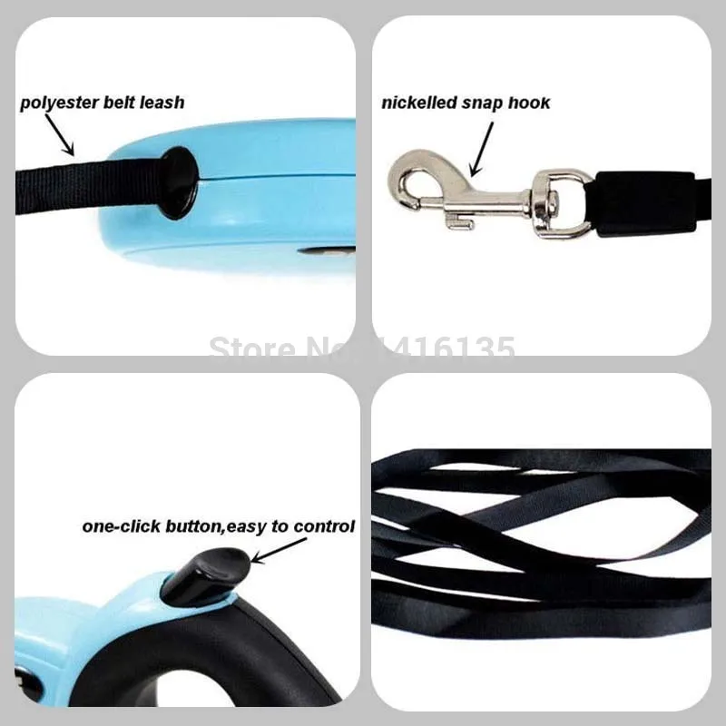 Лидер продаж поводок для собак выдвижной ошейник 3 м белый|pet dog leash|dog leash retractablepet |