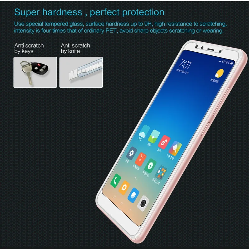 Nillkin For Xiaomi Redmi 5 Plus Tempered Glass Amazing H 0.33mm Explosion-proof Screen Protector Easy Install | Мобильные телефоны