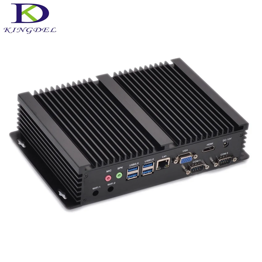 

New arrival Fanless Mini PC Windows Core i3 4005U/4010U processor 1000M LAN 2*RS232 COM Port industrial computer Rugged PC