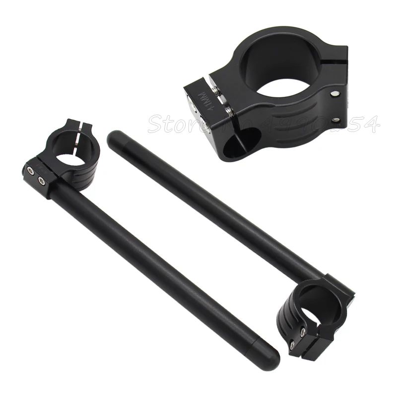 Corsa Universale Regolabile Cnc 31 32 33 35 36 37 39 41 43 50 51 Millimetri Clip On Ons Forcella Manubrio Handle Bar Cafe Racer Moto