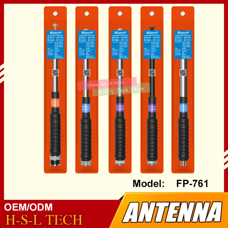 Двухсторонняя радиоантенна 136 174 МГц VHF SMA F/SMA J/BNC рация из нержавеющей стали с