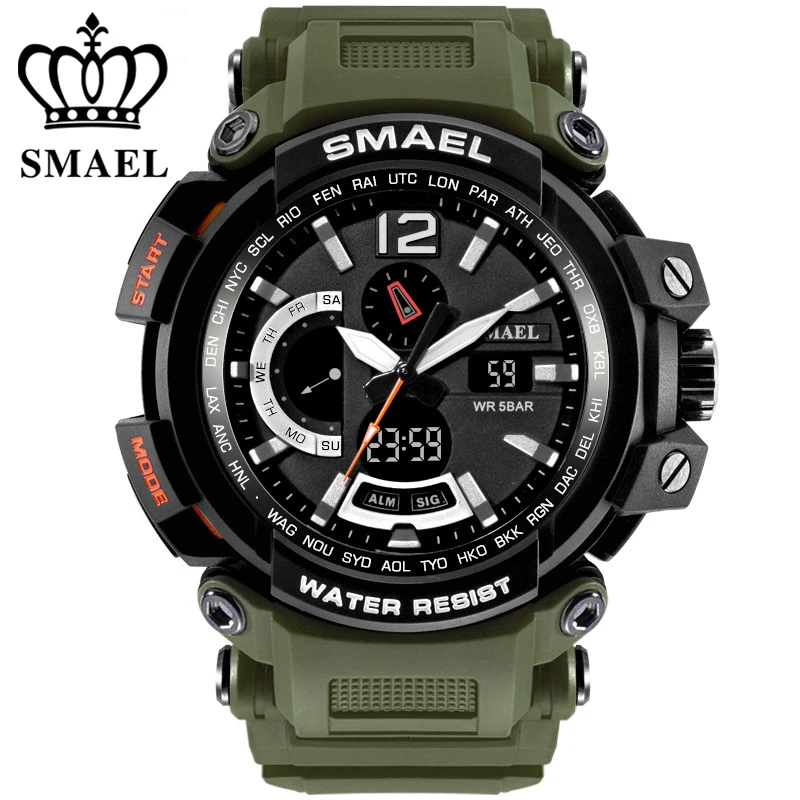 Relogio masculino SMAEL Брендовые спортивные часы для Для мужчин 5AMT наручные цифровые