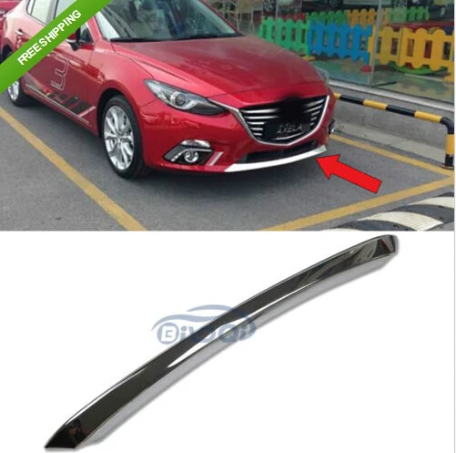 

ABS хромированный передний гриль решетка бампер крышка отделка для Mazda 3 2014