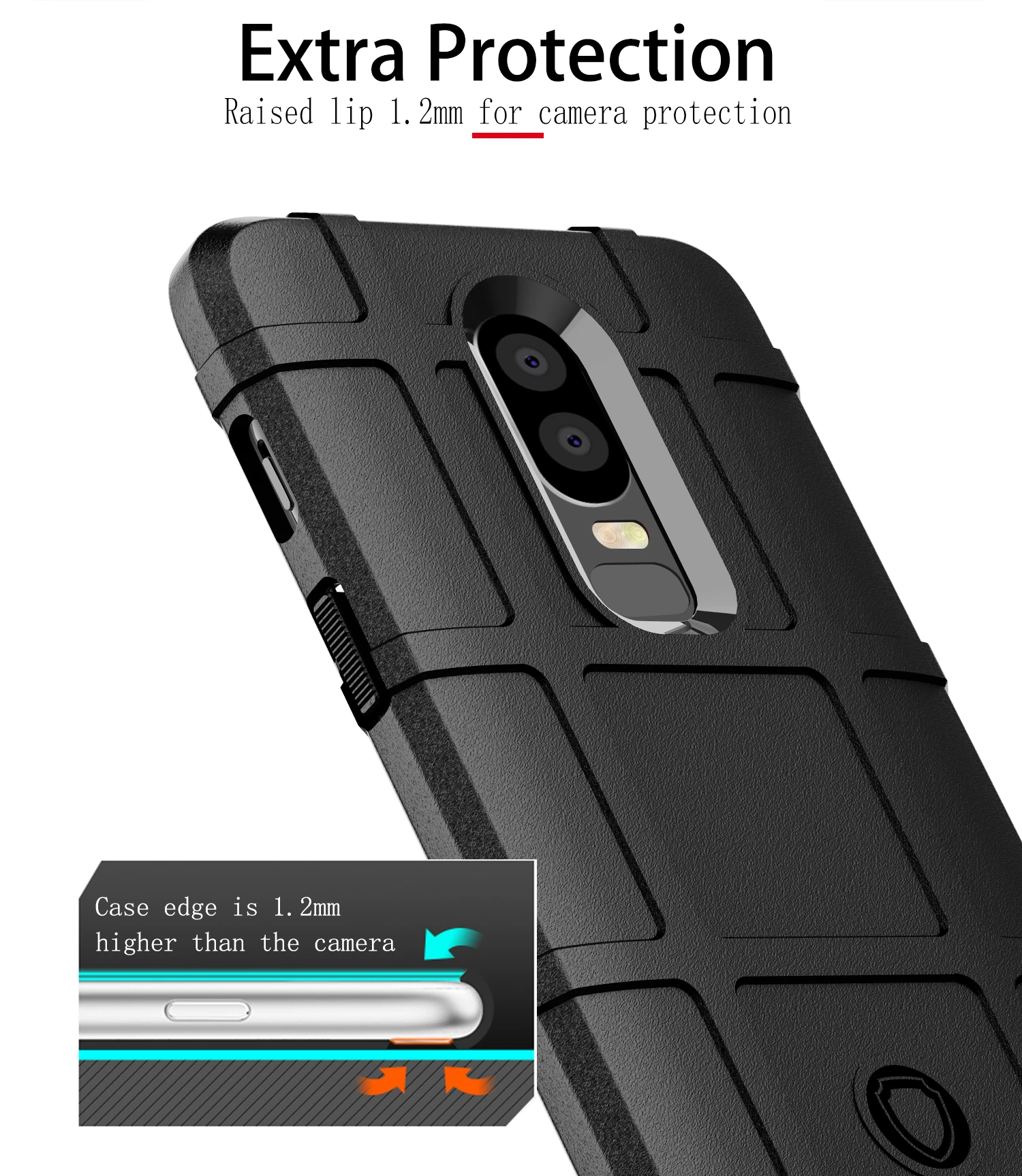 Противоударный чехол из углеродного волокна для Oneplus 6 A6000 A6003 | Мобильные телефоны