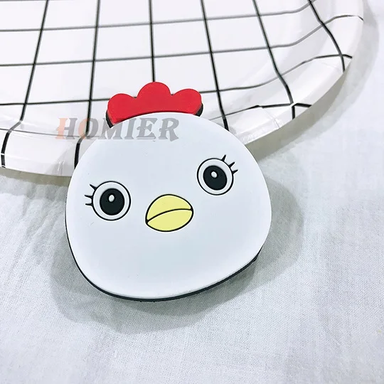 Whitechicken Универсальная розетка, подставка для телефона, кронштейн, расширяющаяся подставка, растягивающаяся ручка, держатель для телефона, милая мультяшная подставка для iphone 6s 7 8 X XS - Цвет: Whitechicken