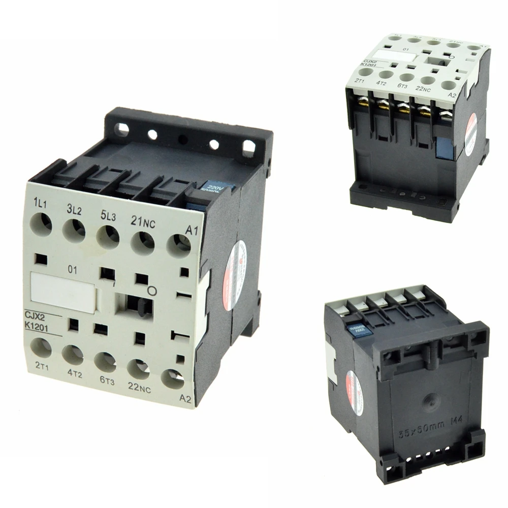 3-фазный 12A Номинальный Curent 3 P 3-полюсный 1NC AC контактор реле Ui 660 V 24 V 110 V 220 V 380 V Катушка вольт контакторы 35 m DIN Rail Ith 20A