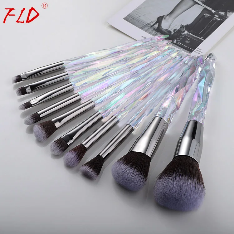 Style9 FLD 10 шт. набор кистей для макияжа, основа для румян, кисти для подводки глаз, брови консилер, набор кистей для макияжа, набор косметических инструментов - Handle Color: Style9