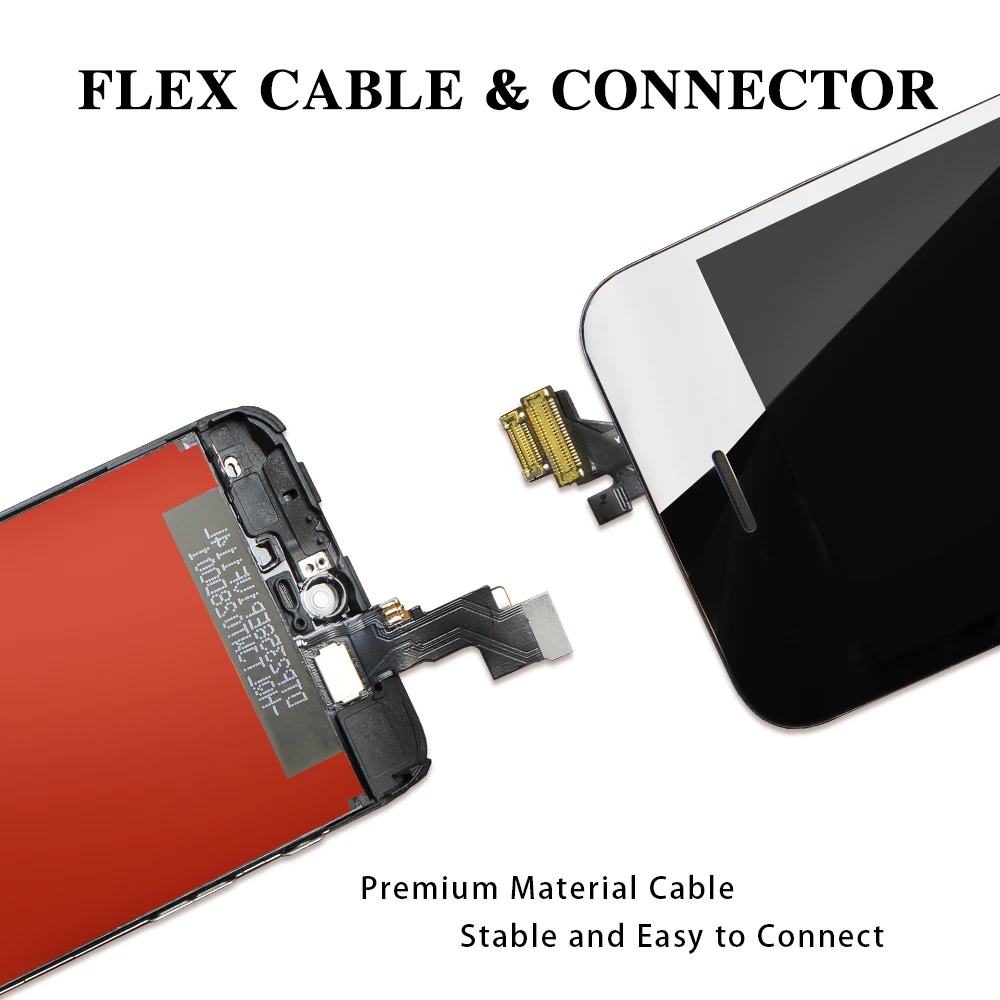Черный/белый Pantalla lcd для iPhone 5 5C 5S дигитайзер сборка сенсорный экран Замена 6 7 без