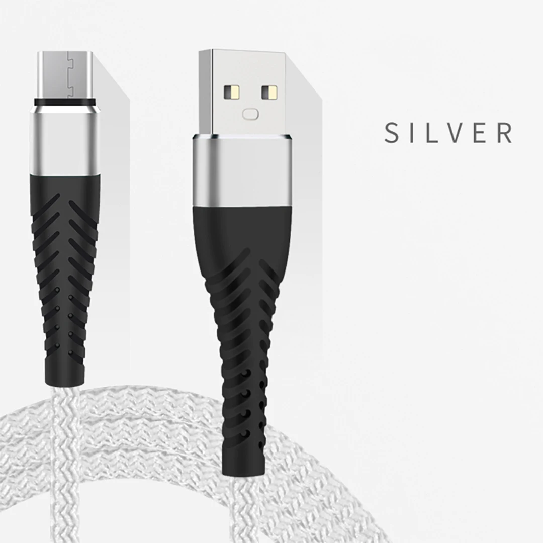 Нейлоновый Кабель Micro-USB в оплетке синхронизации данных USB кабель зарядного устройства для samsung huawei Xiaomi type C Android телефон провод для быстрого заряда шнур