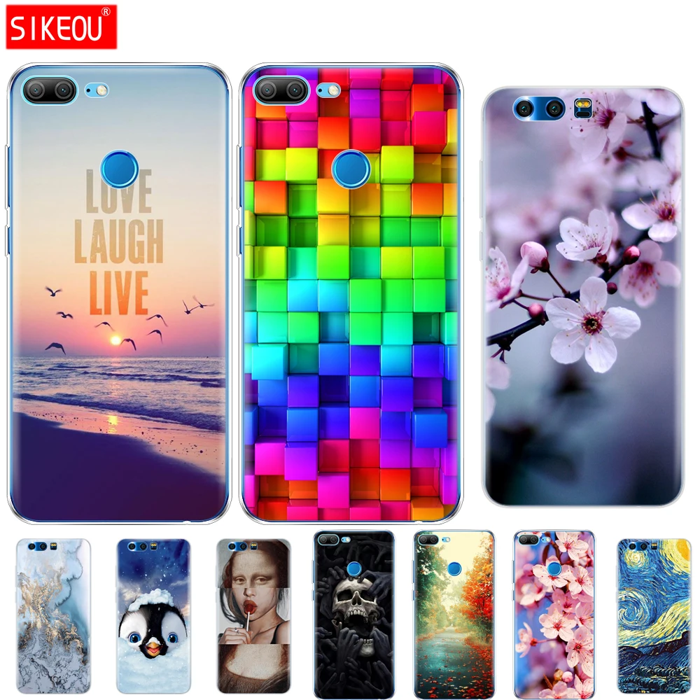 Силиконовый чехол Sikeou для Honor 9/9 Litе с рисунками|Бамперы| |