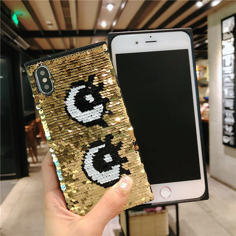Роскошный мигающий блестящий чехол для телефона iPhone X, 7, 8, 6s Plus, магический меняющийся узор, цветные игрушки, чехол для iPhone 10, XR, XS, Max