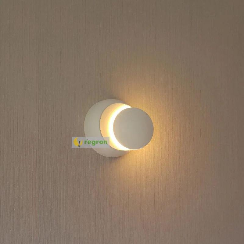 Круговой современный светодиодный настенный светильник для спальни гостиной