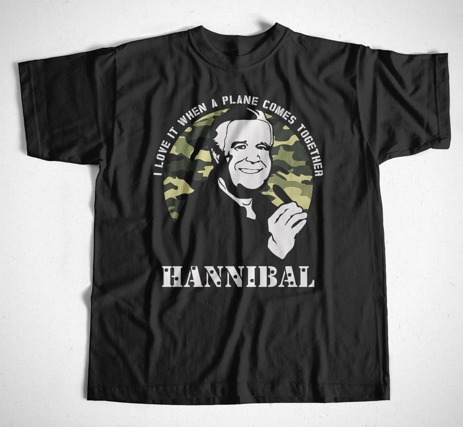 

2019 Funny O Neck T Shirt T-Shirt Hannibal S-4XL FUN TV Serie Film Mr.T. A Team Murdock Face B.A Summer Tee Shirt