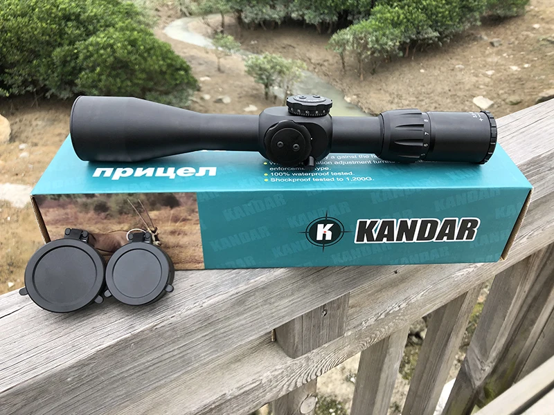 Тактический прицел Kangda 3,5-10X44 FFP для Airrifle Sniper охотничья Оптика прицел винтовка прицел черный тактический шестерни рефлекторный прицел